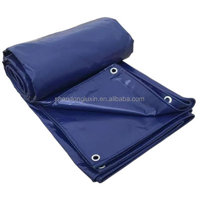 Hojas de lonas de plata azul PE ligeras y resistentes a las lágrimas para protección exterior