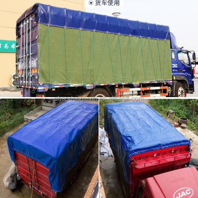 Revestimiento impermeable de camiones y almacenes de HDPE Tejido con laminado de LDPE Tarpaulín de PE